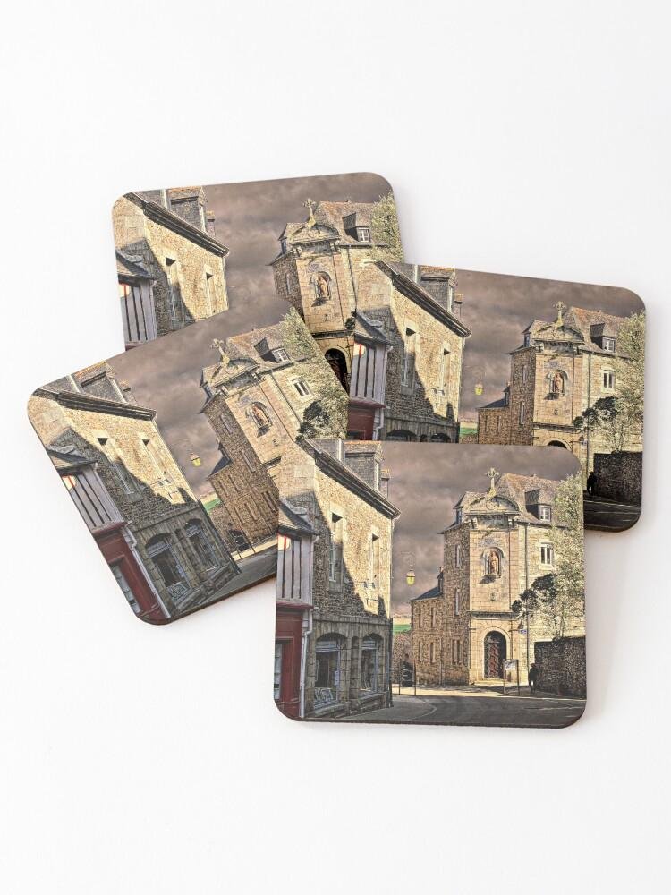 Tréguier Old Town – Brittany France Dessous de verre (lot de 4) 1 work 177647735 dessous de verre lot de 4