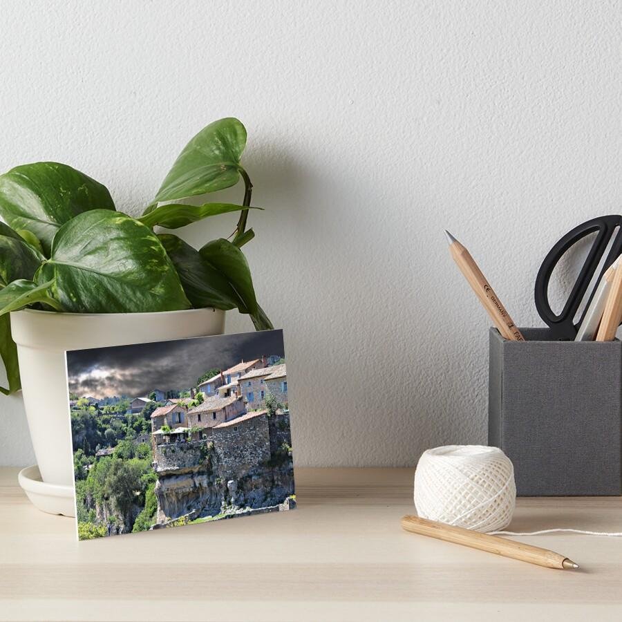 Minerve – Storm Over the Cliffside Village Impression rigide 1 work 177815013 impression rigide