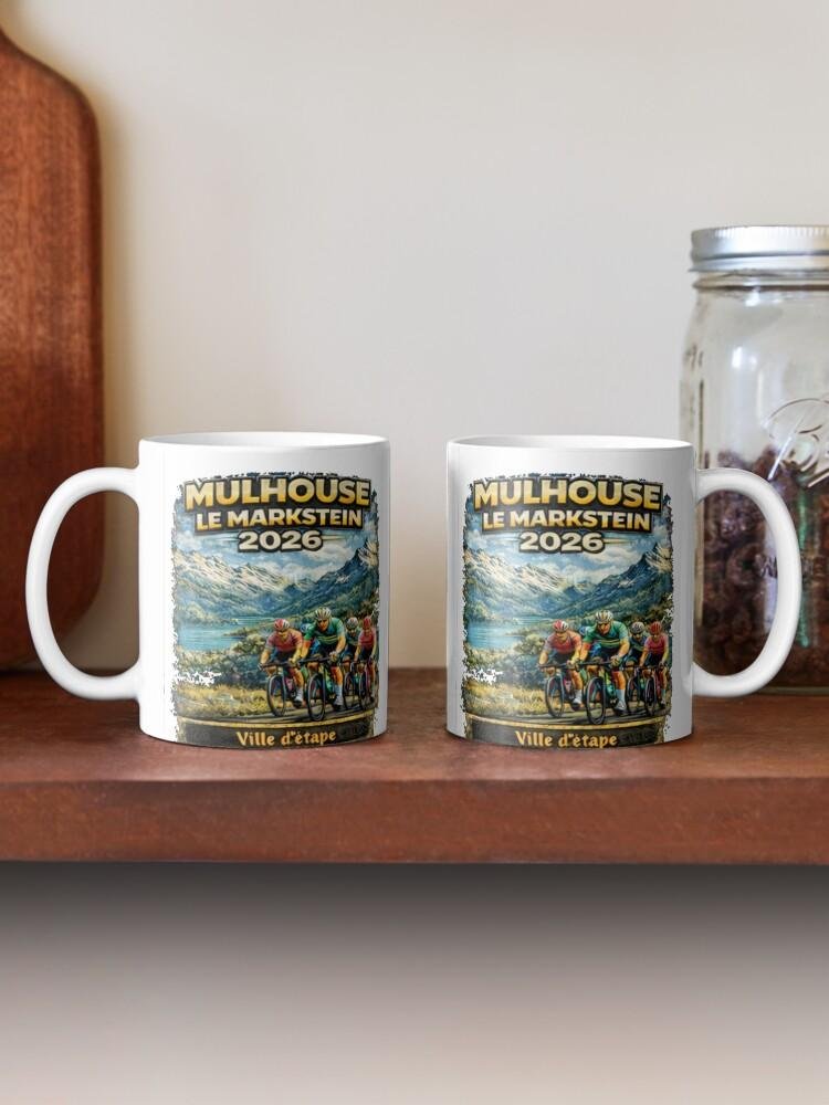 Mulhouse – Le Markstein 2026 | Ville d’étape cycliste – Mug vintage 1 Mug vintage Mulhouse Le Markstein 2026 étape cycliste française