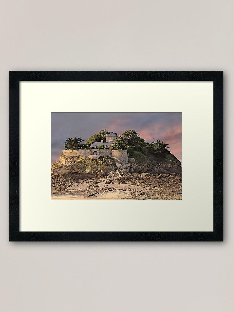 Anse du Guesclin – Brittany Coastal Seascape Framed Print 1 work 178162549 impression encadree